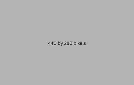440 by 280 pixels